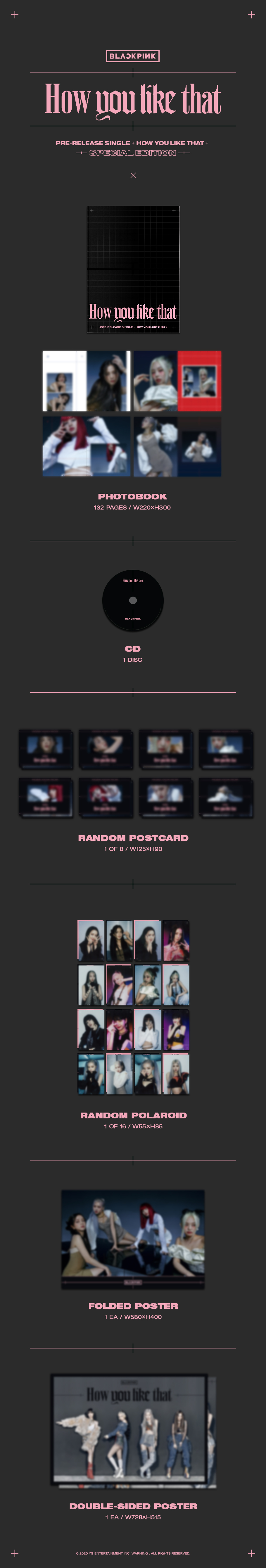 BLACKPINK - 1st Single Album How You Like That (Special Edition)